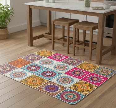 Mandala kitchen vinyl mat - TenStickers