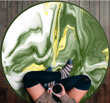 Marbled Elegance marble rug - TenStickers