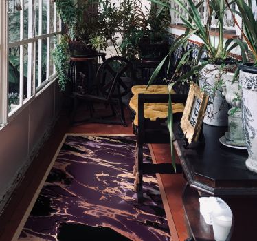 Marbled Pattern marble rug - TenStickers