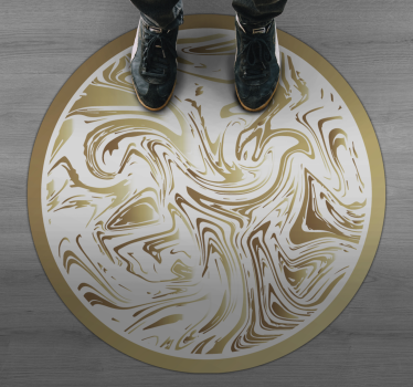 Marbled Swirls Accent texture rug - TenStickers