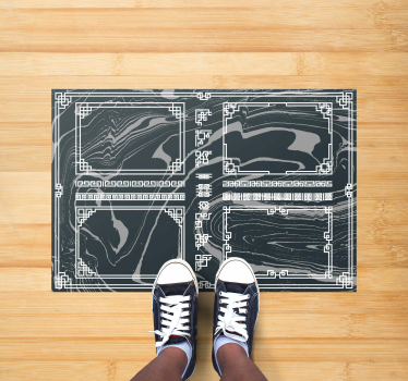 Marbled Textile marble rug - TenStickers