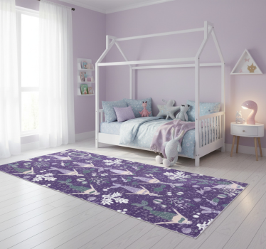 Mermaid splash bedroom carpet - TenStickers
