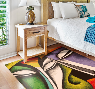 Modern art faces contemporary rugs - TenStickers