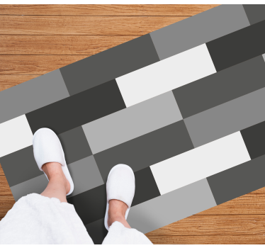 Monochrome Block Layout bathroom mat - TenStickers