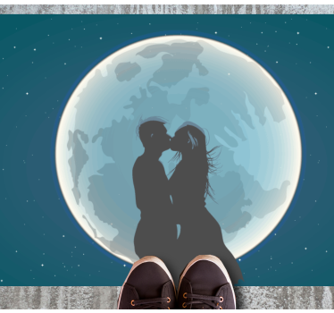 Moonlit Kiss bedroom carpet - TenStickers