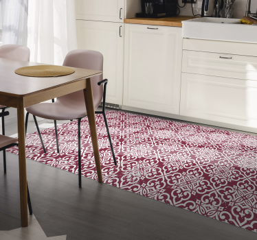 Moroccan Red  retro rug - TenStickers