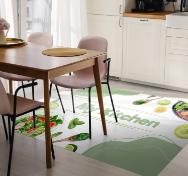 My Culinary Slice kitchen mat - TenStickers
