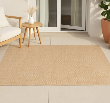 Natural burlap texture outdoor rug - TenStickers