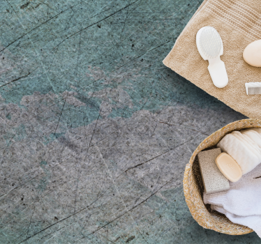 Natural Textured Overlay wood effect rug - TenStickers