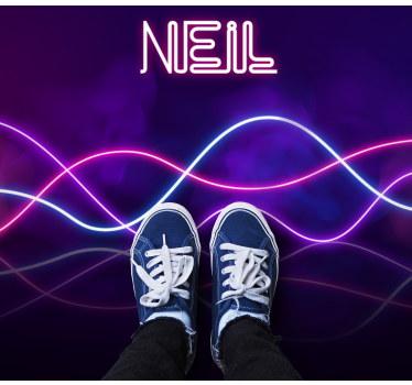 NEON LIGHTS DISPLAY custom floor mat - TenStickers