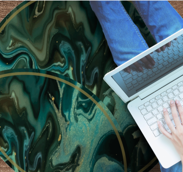 Abstract Marbled Pattern marble rug - TenStickers