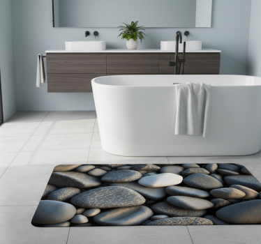 Ocean stones bathroom mat - TenStickers