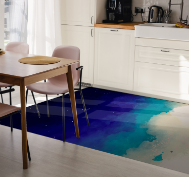 Oceanic colours marble rug - TenStickers