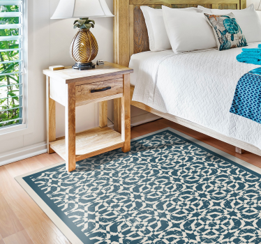 OCTAGONS AREA RUG mosaic vinyl flooring - TenStickers