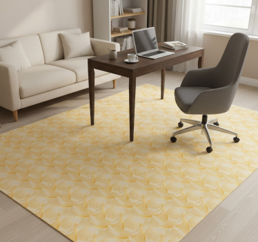 Office carpet gold foil wave illusion - TenStickers