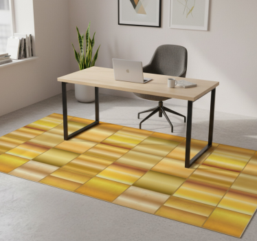 Office carpet in golden yellow blocks - TenStickers