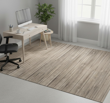 Office carpet in gray rustic horizontal wood look - TenStickers