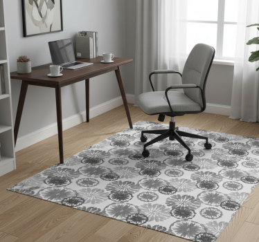 Office carpet in grey painted illusion - TenStickers