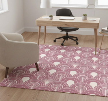 Office carpet in rose gold arc art decor style - TenStickers