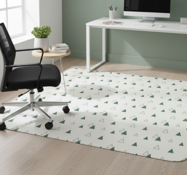 Office carpet in triangular nature colors - TenStickers