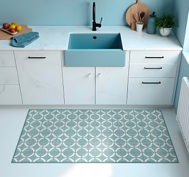Old Style Green kitchen mat - TenStickers
