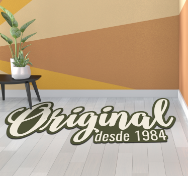 Original Since 1984 quote rug - TenStickers