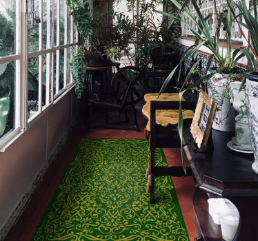 Ornate Swirling Pattern texture rug - TenStickers