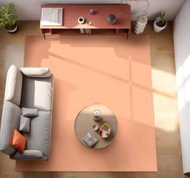 Peach fuzz monocolor design vinyl floor carpet - TenStickers