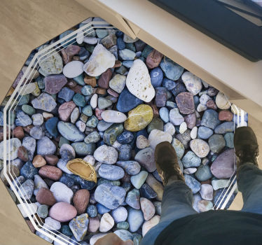 Pebble Illusion stone effect rug - TenStickers