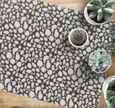 Pebble Pattern texture rug - TenStickers