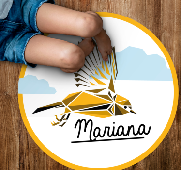 Personalized Bird custom floor mat - TenStickers