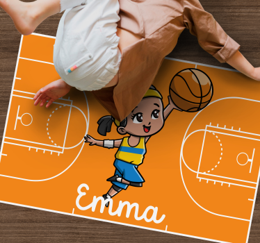 Personalized Court custom floor mat - TenStickers