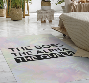 Personalized Inspirational Quote custom floor mat - TenStickers
