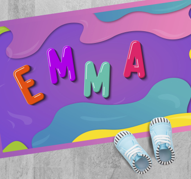 Personalized Name custom floor mat - TenStickers