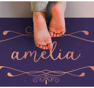 Personalized Name Mat custom floor mat - TenStickers