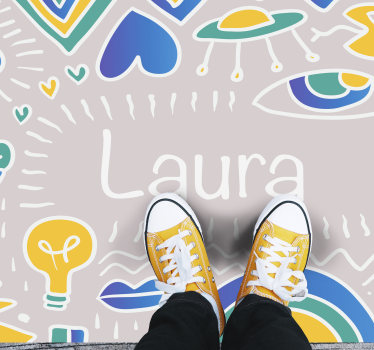 Personalized Playful Mat custom floor mat - TenStickers