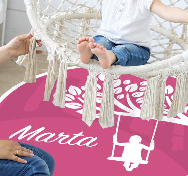 Personalized Swing custom floor mat - TenStickers