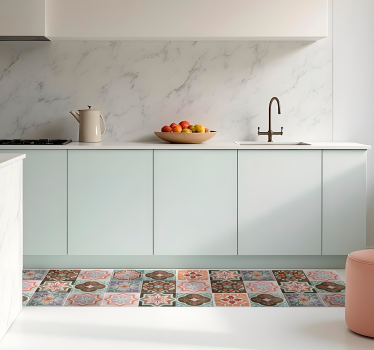 Piastrelline Siciliane kitchen mat - TenStickers