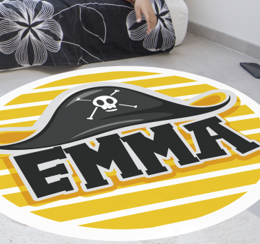 Pirate Themed custom floor mat - TenStickers