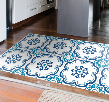 Portuguese tile pattern kitchen - TenStickers