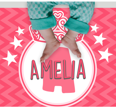 Princess name emblem kids rug - TenStickers