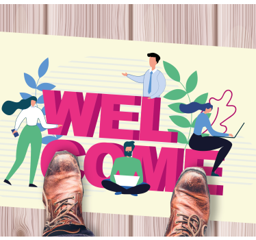 Professional welcome office carpet - TenStickers