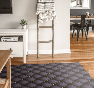 Quilted pattern Home Office Vinyl Rug - TenStickers