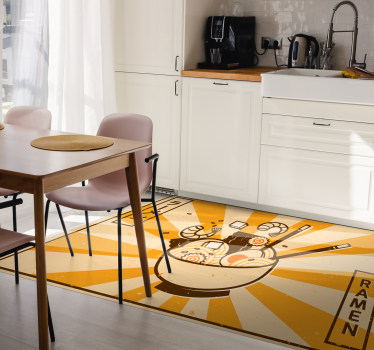 Ramen Illustration kitchen mat - TenStickers