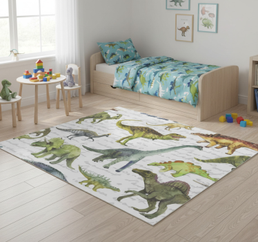 Realistic dinosaurs bedroom carpet - TenStickers