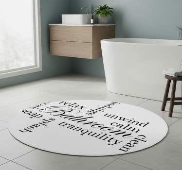 Relaxing bathroom comfort bathroom mat - TenStickers
