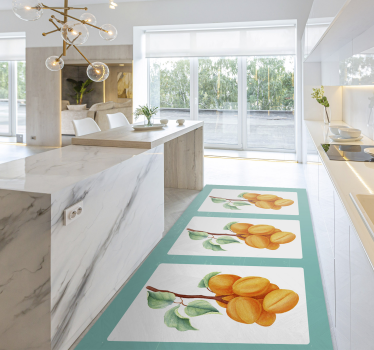 Retro apricot nature carpet - TenStickers