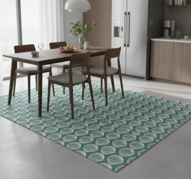 Retro seashell pattern kitchen vinyl mat - TenStickers