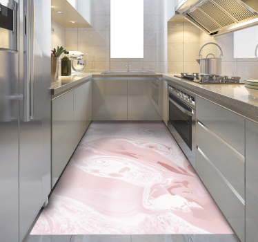 Rose gold marble  kitchen flooring - TenStickers