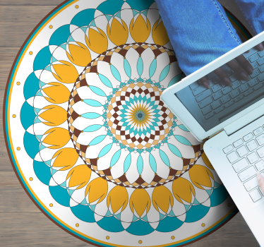 Round mandala vinyl mat - TenStickers